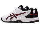 ASICS Gel-Peake 2 Cricket Shoes - White/Black/Red