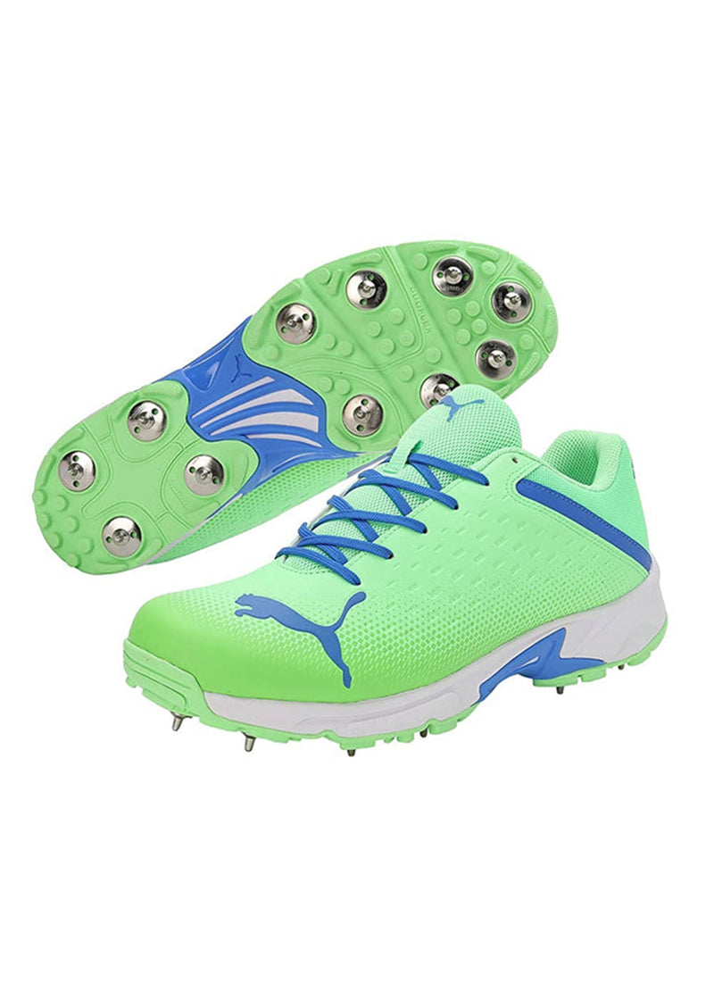 PUMA SPIKE 22.2 MEN'S CRICKET SHOES - ELEKTRO GREEN & BLUEMAZING