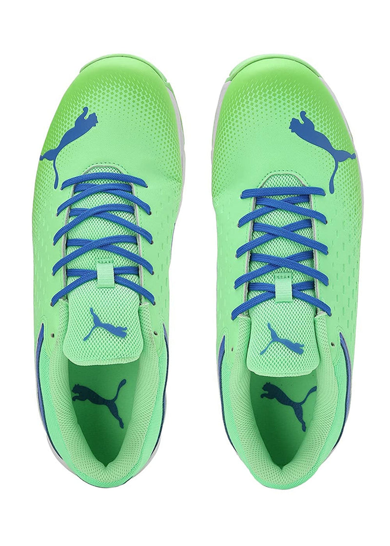 PUMA SPIKE 22.2 MEN'S CRICKET SHOES - ELEKTRO GREEN & BLUEMAZING