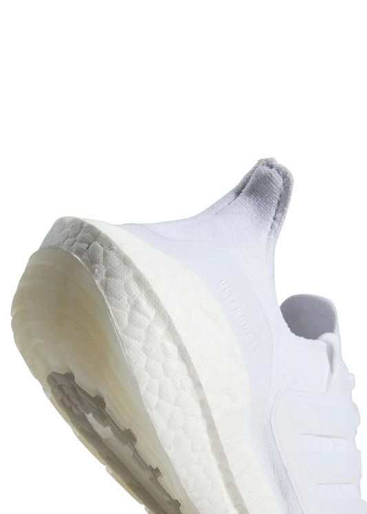 adidas ULTRABOOST 21 Running Shoes Triple White  Women's